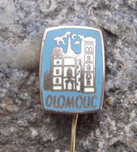 Olmütz Olmutz Mähren Berühmte Gebäude Stadtplatz Tourist Souvenier Pin Anstecker - Bild 1 von 3