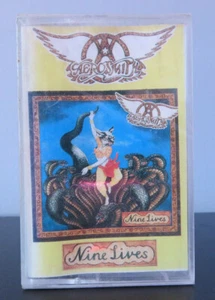 AEREOSMITH Nine Lives Sealed Cassette Tape - Foto 1 di 3