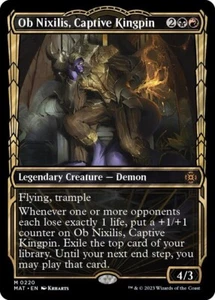 Halo Foil OB NIXILIS CAPTIVE KINGPIN 220 March of the Machine Aftermath MTG - Picture 1 of 1