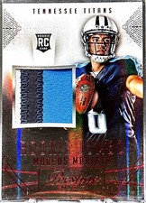 2015 Panini Prestige Marcus Mariota Rookie Jumbo Patch 3 Color player Worn RC