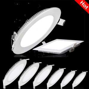 LED Panel Einbaustrahler Deckenleuchte Einbau Leuchte eckig Rund Spot flach slim - Bild 1 von 52