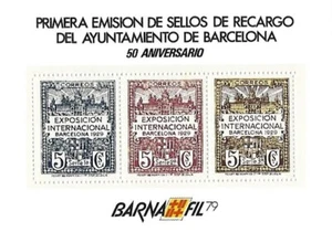 Hoja Recuerdo de Efemerides Filatelicas, Edifil Nº80 Exposicion Filatelica (BARN - Imagen 1 de 1