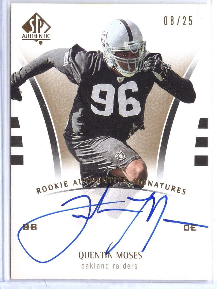2007 SP Authentic Gold Autograph #235 Quentin Moses 08/25 - Image 1 of 1