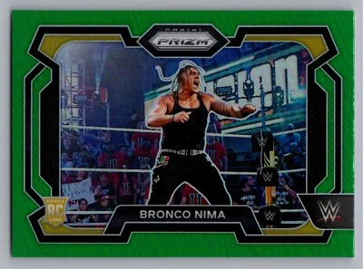 2024 Panini Prizm WWE - Bronco Nima #56 Green Prizm (RC) - Image 1 of 2