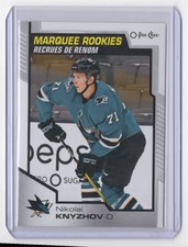 2020-21 O-Pee-Chee Marquee Rookies Nikolai Knyzhov Rookie San Jose Sharks #525