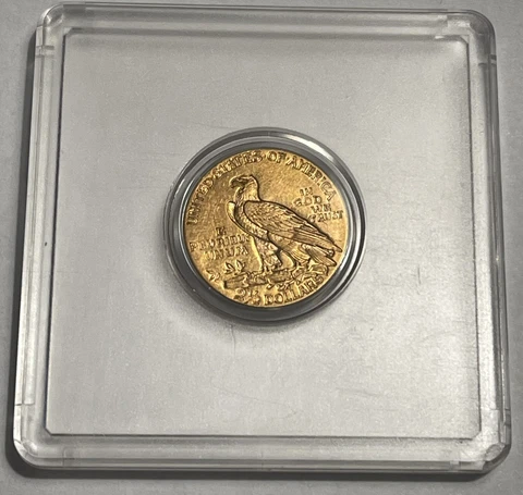 1929 $2 1/2  Indian Quarter Eagle Two Dollar Fifty Cent Gold Coin United States Cover