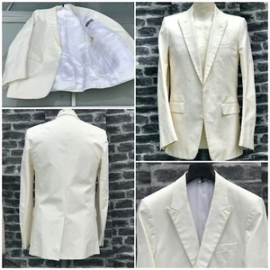 UltraRare & Gorgeous Dior Homme SS04 Slimane ''Strip" Tick Cotton Coated Blazer - Picture 1 of 12