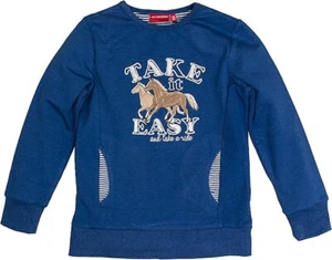 Salt and Pepper 75111251 Sudadera Pullover Suéter Caballos Niña Azul - Imagen 1 de 1