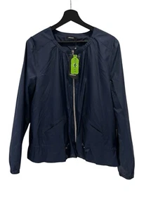 Giacca OLSEN nuova taglia UK 14 donna blu navy cappotto doccia (EU 40) PREZZO AL PUBBLICO £129 - Foto 1 di 6