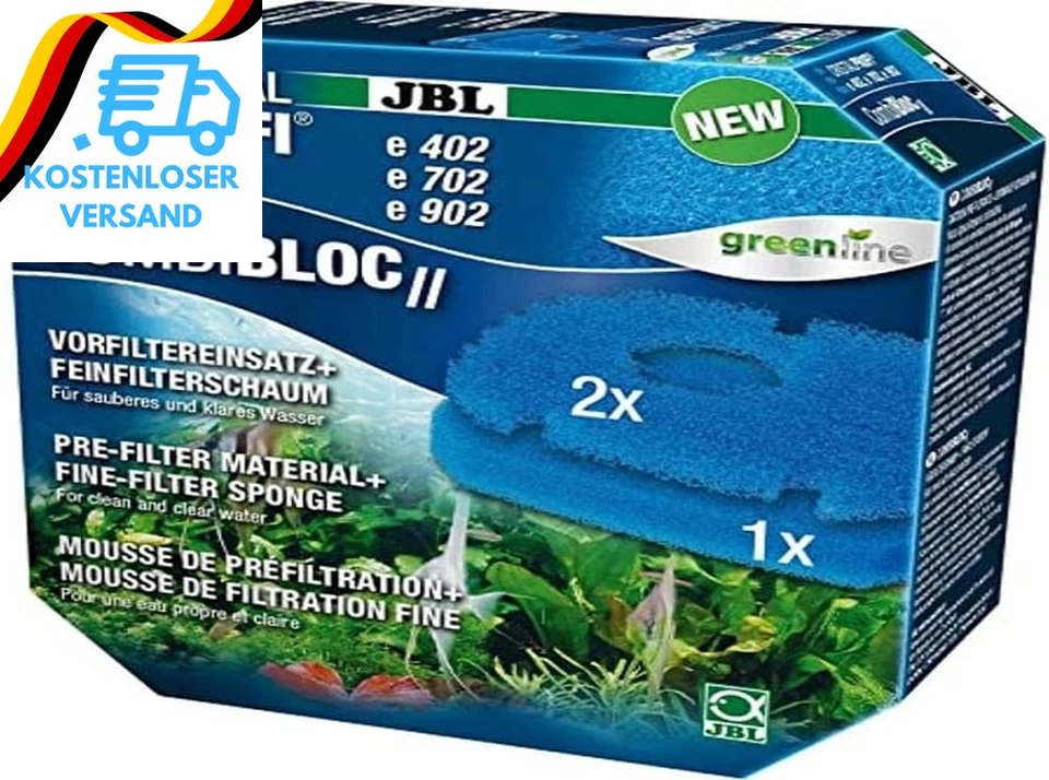 BESUCHE DEN JBL-STORE JBL Combibloc II Cristalprofi E 6028800, Vorfiltereinsatz Und Feinfilterschaum,