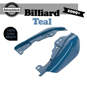 Billiard Teal Mid Frame Air Deflectors Heat Shield Trim Covers Fits Harley 2009+ - Imagen 1 de 10