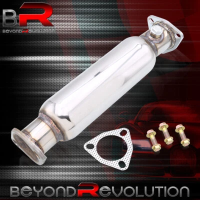 For 1988-2000 Civic JDM Polish Exhaust Stainless Steel Catback Pipe - Image 1 of 3