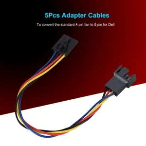 5pc 5Pin to 4Pin Adapter Cable Interface Connector Converter Dedicated Fan Cable - Picture 1 of 11
