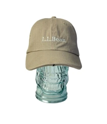 Gorra de béisbol LL Bean adulto beige tostado con tirantes sombrero con luces intermitentes incorporadas Foto 1 de 4