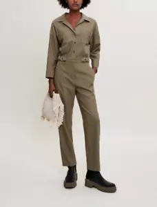 Maje Women's Jumpsuit Size 38 FR / M Collared Wool Blend MFPCO00160 - Picture 1 of 10