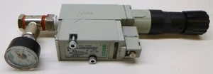 Numatics 041BA400M0000F Solenoid Valve w/ Manifold, Control and Pressure Gauge - Picture 1 of 7