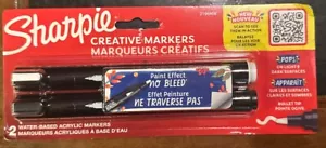 SHARPIE Creative Markers 2ct. Water-Based Acrylic Markers. Bullet Tip. Assorted - Picture 1 of 2