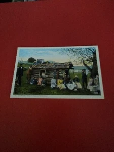 Americana Real Postcard Black African American Family Thanksgiving Morning - Picture 1 of 2