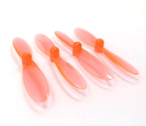 Hubsan X4 H107D Transparent Clear Orange Propeller Blades Props Rotor Set - Picture 1 of 1