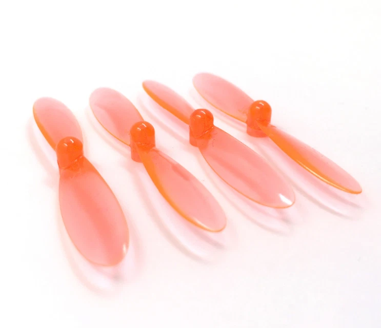 Hubsan X4 H107D Transparent Clear Orange Propeller Blades Props Rotor Set - Image 1 of 1