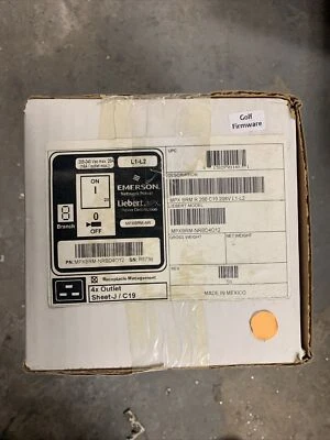 MPXBRM-NRBD4012 EMERSON LIEBERT MPX 4 OUTLET C19 PDU  NEW!~ - Image 1 of 3