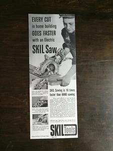 Vintage 1948 Skill Tools Skill Saw Original Ad - Picture 1 of 1