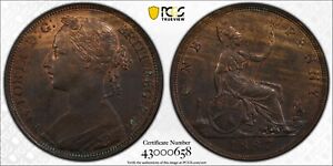 1887 Great Britain Penny 1D PCGS MS63BN S-3954