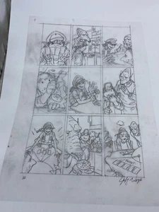 Arte de composición preliminar original de Jeff Weigel mecánica cuántica 12"" x18"" #JW - Imagen 1 de 2