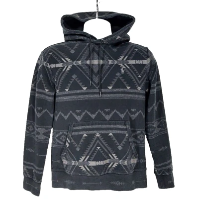 Moletom Polo Ralph Lauren Masculino Pequeno, Preto Asteca com Capuz, Navajo Sudoeste - Imagem 1 de 4