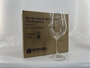 6x Moet Chandon Ice Imperial Champagner Glas Gläser dickbauchig Ballon NEU OVP - Bild 1 von 3