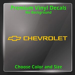 Bowtie Decal with CHEVROLET Text - Chevrolet Bowtie - Chevy Bowtie Decal Sticker