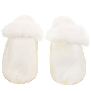 1 Pair Slipper Liners Fluffy Clog Inserts Warm Clogs Inserts Winter Warm Shoe - Picture 1 of 12