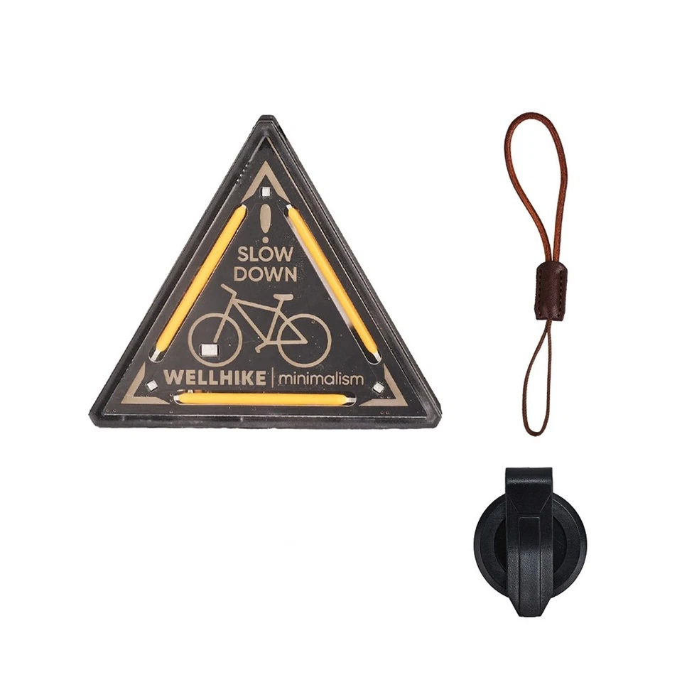 Luz triangular exterior luz nocturna insignia advertencia decoración camping5065 - Imagen 1 de 1