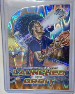 Marcus Sasser 2023-24 Topps Cromo Cósmico Novato Lanzado en Órbita Naranja/25 - Imagen 1 de 2