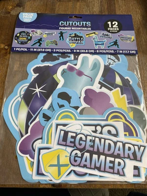 Battle Royal Cutouts 12 Pieces Birthday Decorations - Image 1 of 4