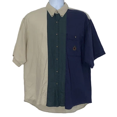 Bugle Boy Company Shirt Mens Size XL Multicolor Vintage Long Sleeve Button Up - Image 1 of 4