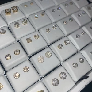 Venta al por mayor 104 Pendientes Mezcla Plata y Acero Inoxidable Joyería Cierre Venta - Imagen 1 de 11