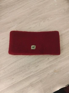 Peruvian Link Baby Alpaca Women's Burgundy Headband Head Warmer Wrap Electric - Picture 1 of 4