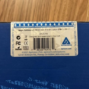 New Apricorn Aegis Fortress 2 TB Hard Drive - 3.5" External AFL3-2TB - Picture 1 of 2