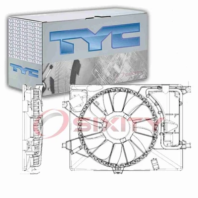 Conjunto de ventilador condensador y radiador doble TYC para Kia Soul 2012-2019 1,6 L 2,0 L jo Foto 1 de 4
