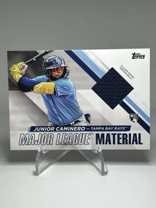 2024 Topps Update MLMU-JCA Junior Caminero Major League Material Relic Rays (RC) - Picture 1 of 2