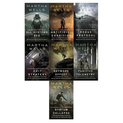 The Murderbot Diaries Systems Red Artificial Condition 7 book set All Paperback - image 1 of 4