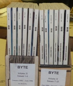 1986 byte magazine jan through dec - Afbeelding 1 van 1