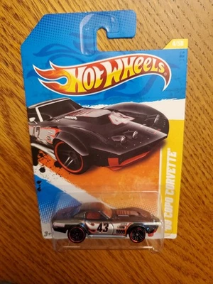 Copo Corvette 2011 Hot Wheels 1969 negro #4 E3 Foto 1 de 2