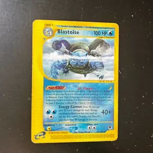 Blastoise 37/165 Pokemon TCG Expedition Base Non-Holo Rare Card 2002 NINTENDO MP - Picture 1 of 10