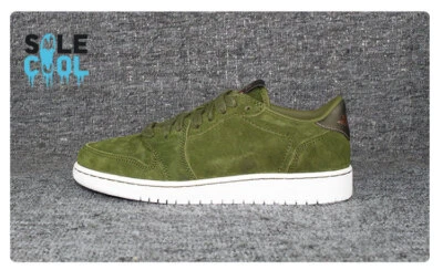 Nike Air Jordan 1 AJ1 Retro Bajo GS Legión Verde Zapatos 919705-330 Foto 1 de 4