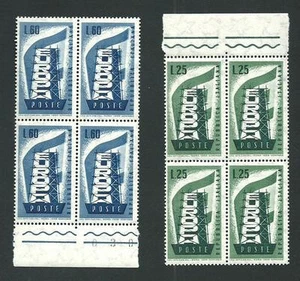 Italia Repubblica - 1956 - Europa - in quartine b.f. - perfette MNH** - Imagen 1 de 1
