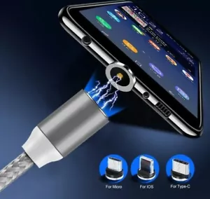 Schnell Ladekabel mit Magnet Stecker Handy Tablet UNIVERSAL Neuste Produktion - Bild 1 von 6