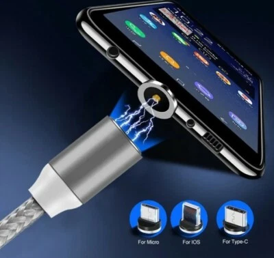 Schnell Ladekabel mit Magnet Stecker Handy Tablet UNIVERSAL Neuste Produktion - Bild 1 von 4