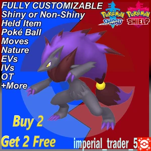 Pokémon Espada y Escudo ✨ Zoroarco Brillante ✨ Con Mejor 6IV Personalizable - Imagen 1 de 1